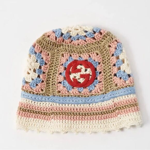 Gucci patterned Knitted Beanie bucket Hat